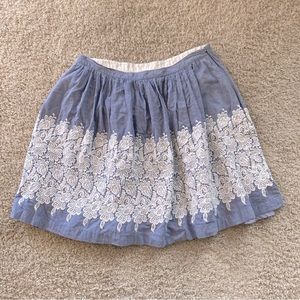 Boden Lace Floral Skirt